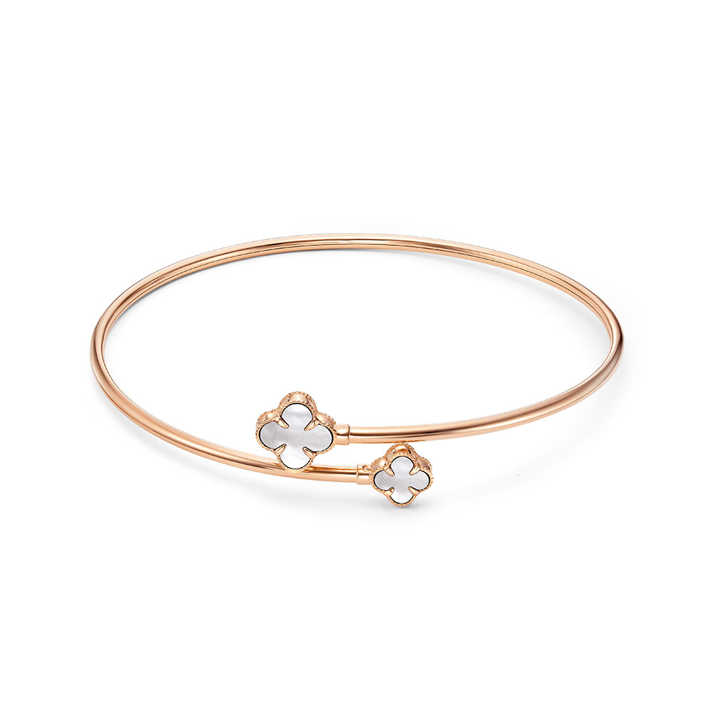 Ювелирное изделие - Браслет из красного золота с перламутром в магазине Best-Gold 157808