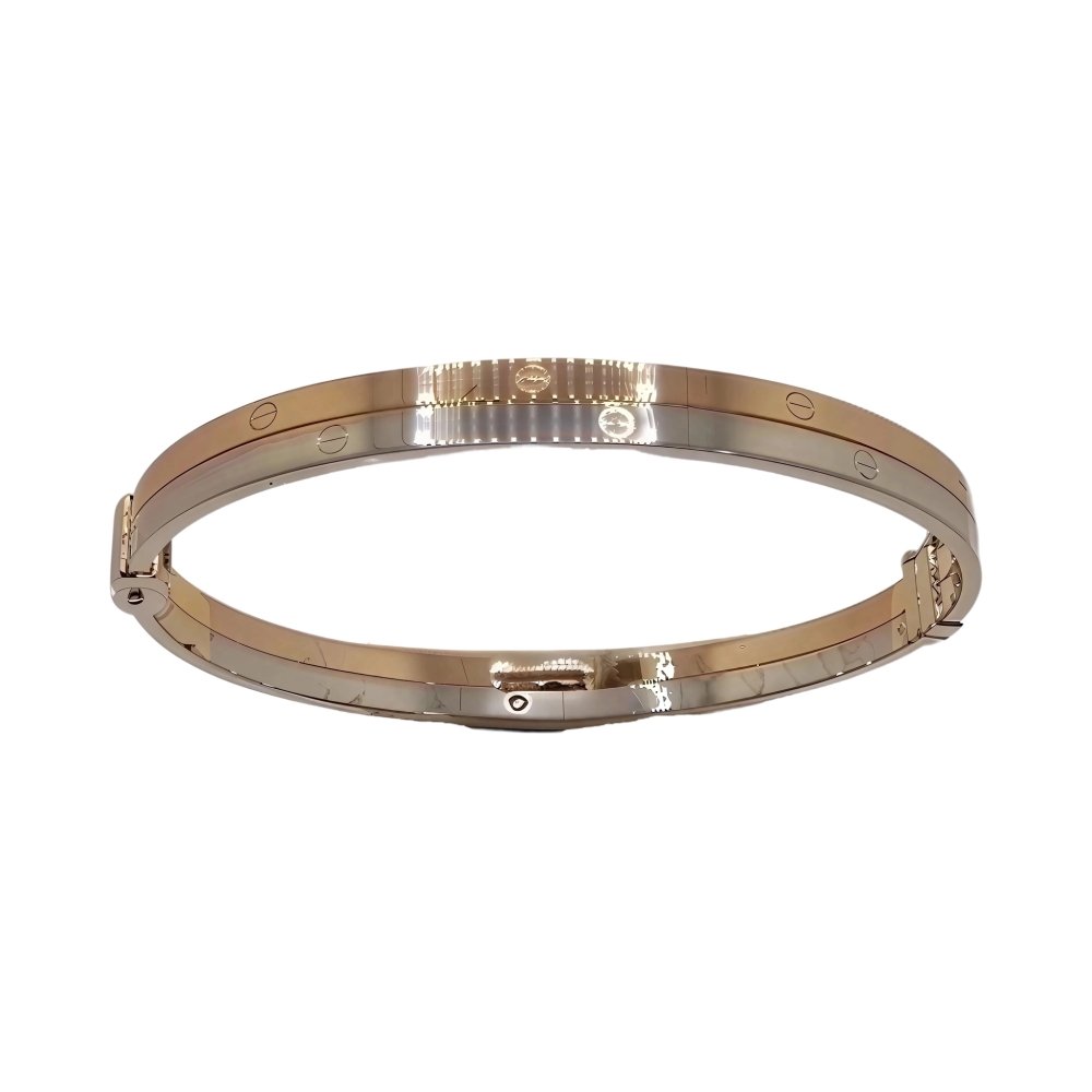 Ювелирное изделие - Браслет жёсткий из комбинированного золота в магазине Best-Gold 035033