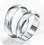 Кольца из белого золота