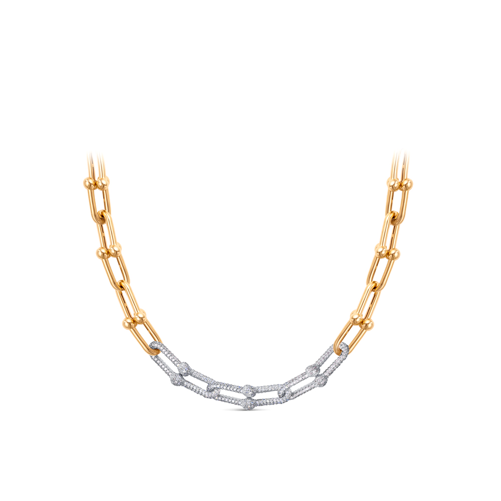 Ювелирное изделие - Колье из жёлтого золота с фианитами в магазине Best-Gold 052705