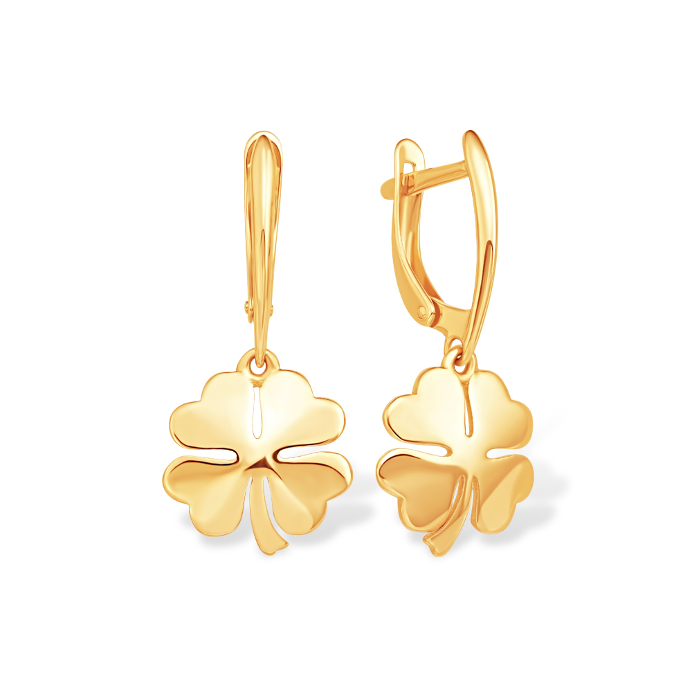 Серьги из красного золота