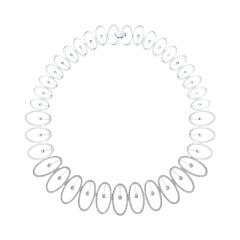 Ювелирное изделие - Колье из белого золота с бриллиантами в магазине Best-Gold 142105