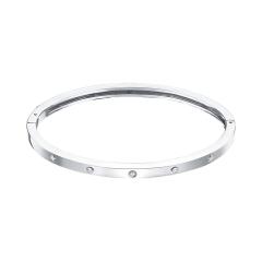 Ювелирное изделие - Браслет жесткий из серебра с фианитами в магазине Best-Gold 157881