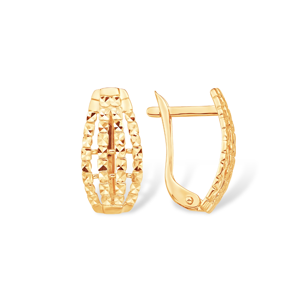 Серьги из красного золота