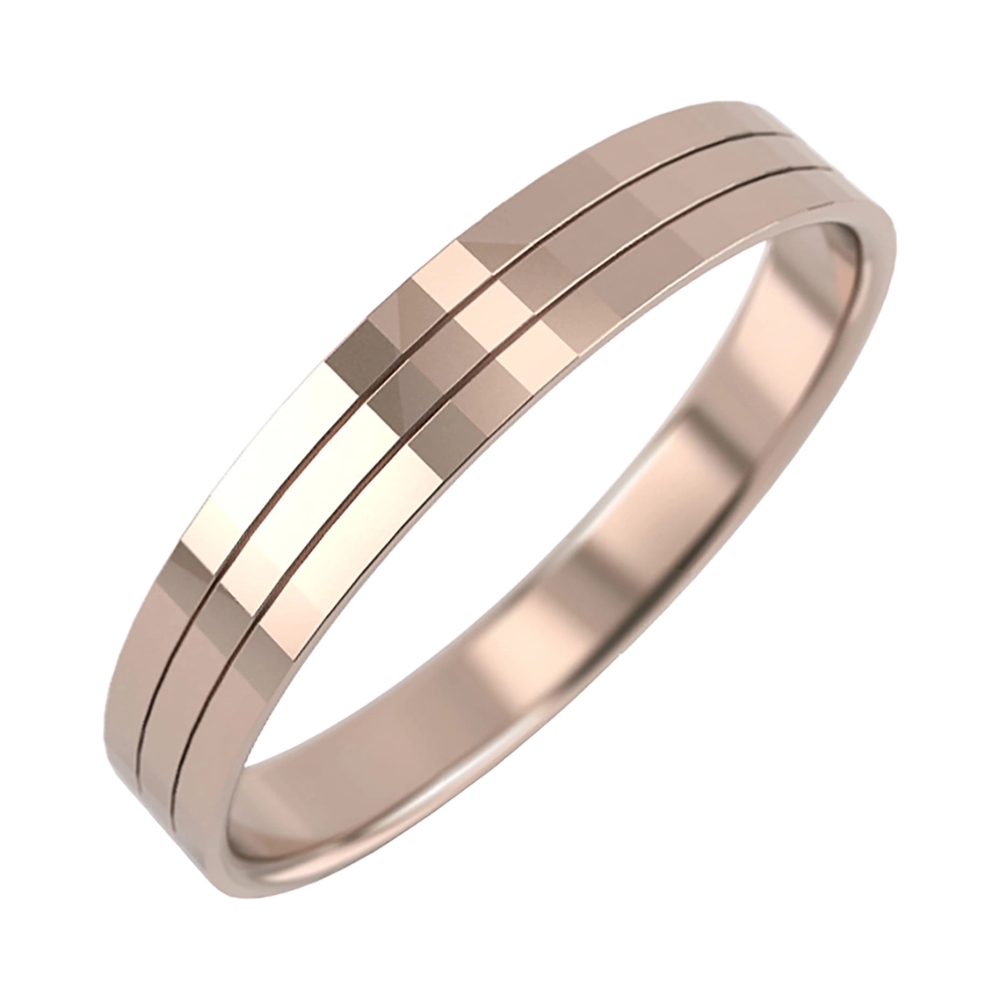 Ювелирное изделие - Обручальное кольцо из красного золота в магазине Best-Gold 034230