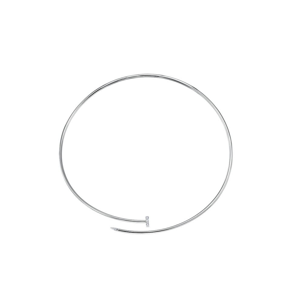 Колье из серебра с фианитами