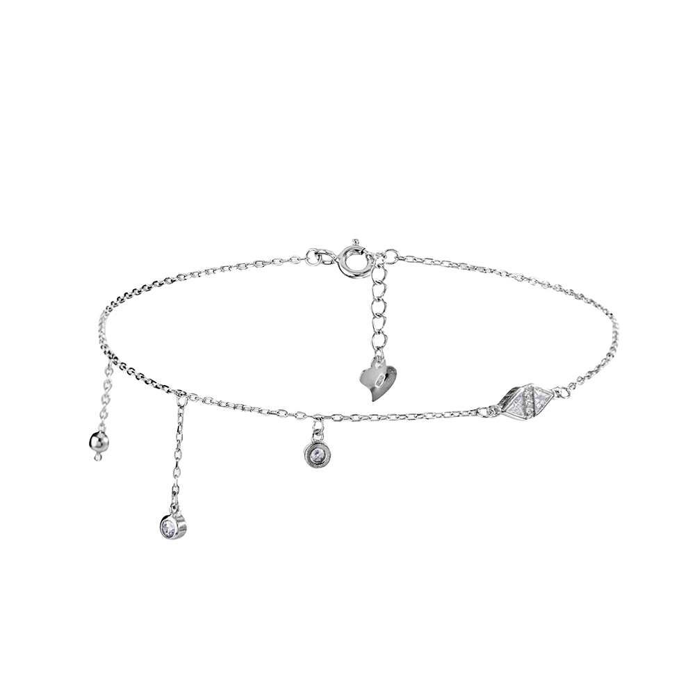 Ювелирное изделие - Браслет из серебра с цирконами в магазине Best-Gold 155465