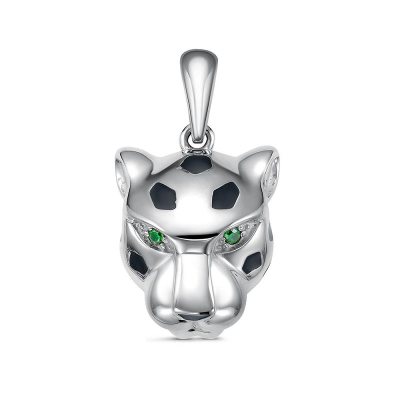 Подвеска из серебра с фианитами