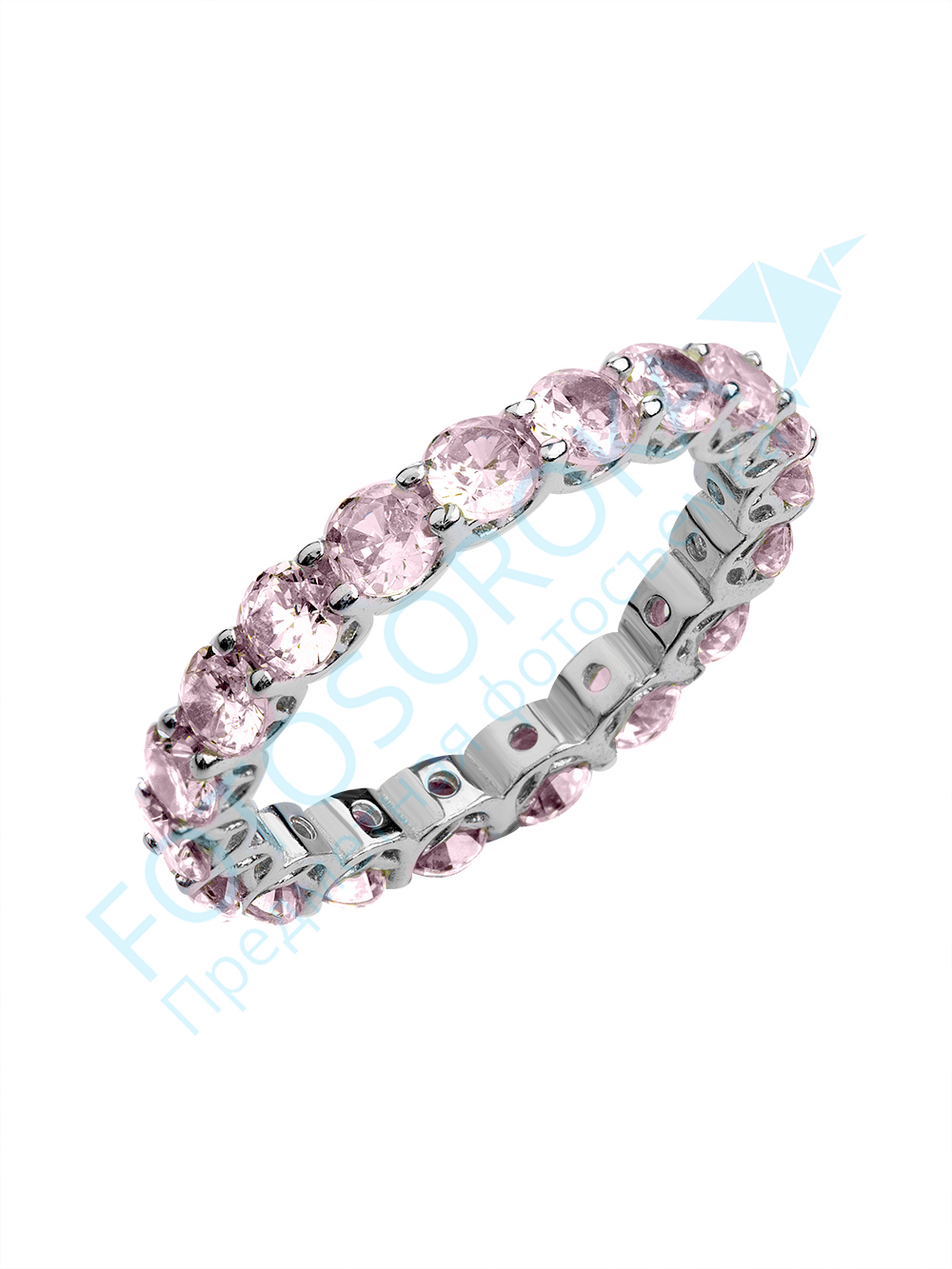 Ювелирное изделие - Кольцо из серебра с цирконом в магазине Best-Gold 129942