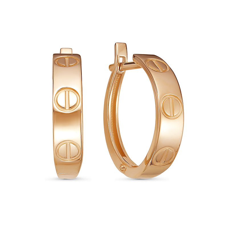 Ювелирное изделие - Серьги из красного золота в магазине Best-Gold 033152