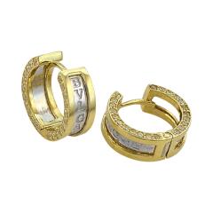 Серьги из желтого золота с фианитами