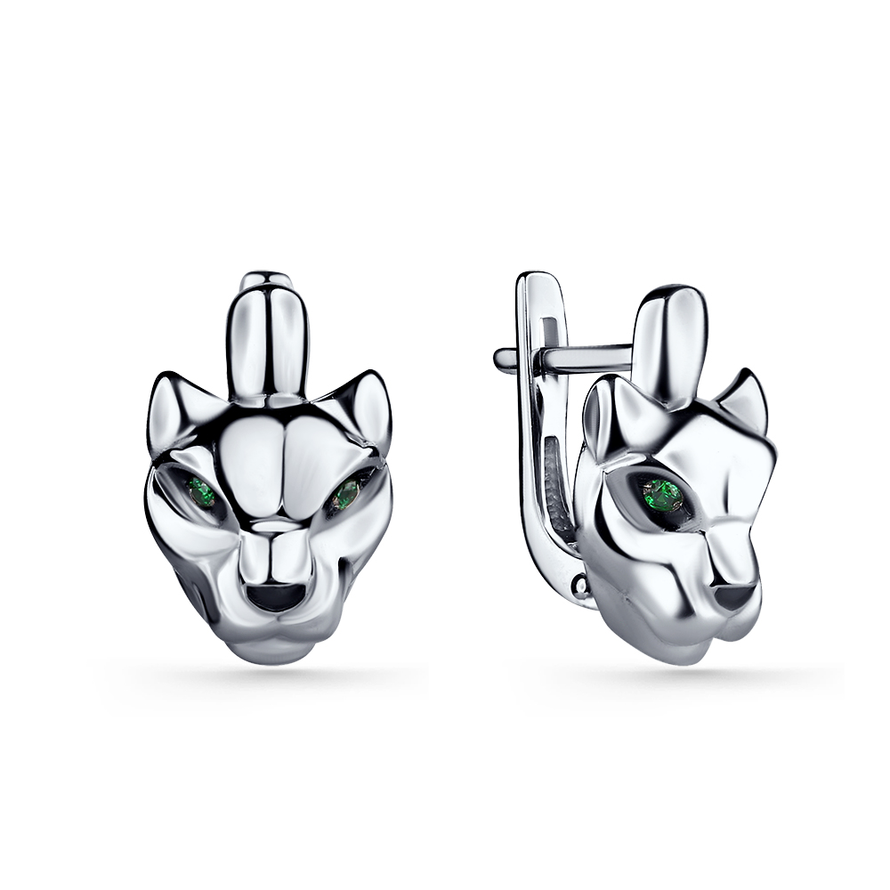 Ювелирное изделие - Серьги из серебра с фианитами в магазине Best-Gold 147305