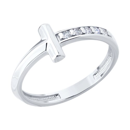 Ювелирное изделие - Кольцо из серебра с фианитами в магазине Best-Gold 152780