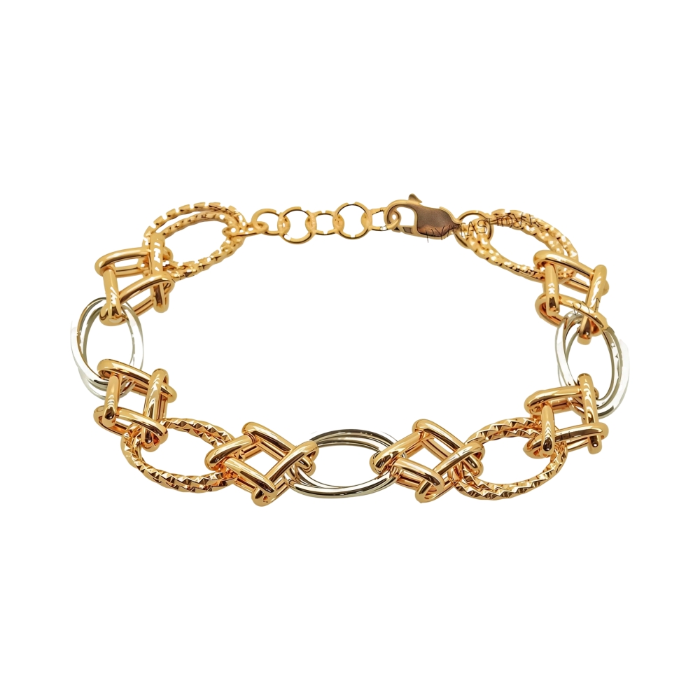 Ювелирное изделие - Браслет из комбинированного золота в магазине Best-Gold 075817