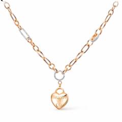 Ювелирное изделие - Колье из красного золота с фианитами в магазине Best-Gold 144331