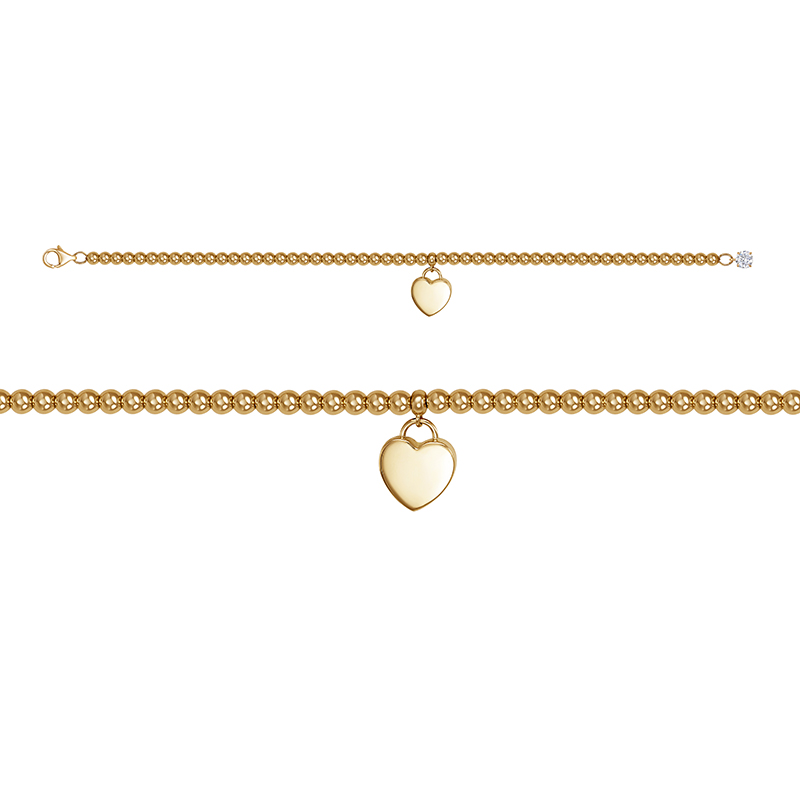 Ювелирное изделие - Браслет из желтого золота с фианитами в магазине Best-Gold 142594