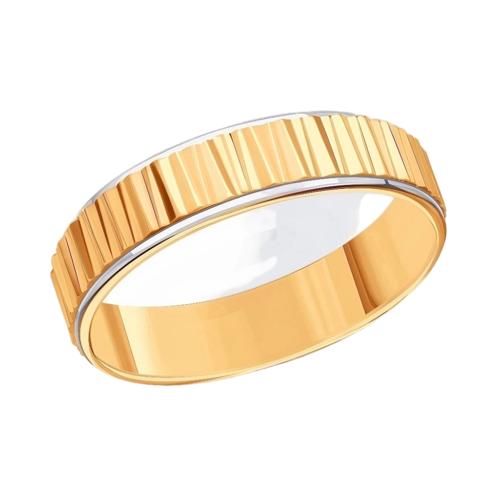 Ювелирное изделие - Обручальное кольцо из комбинированного золота в магазине Best-Gold 149270