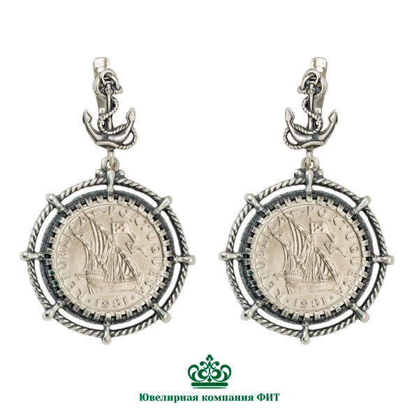 Ювелирное изделие - Серьги из серебра в магазине Best-Gold 153304