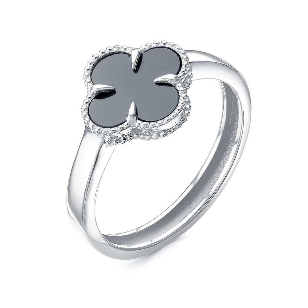 Кольцо из серебра с ониксом