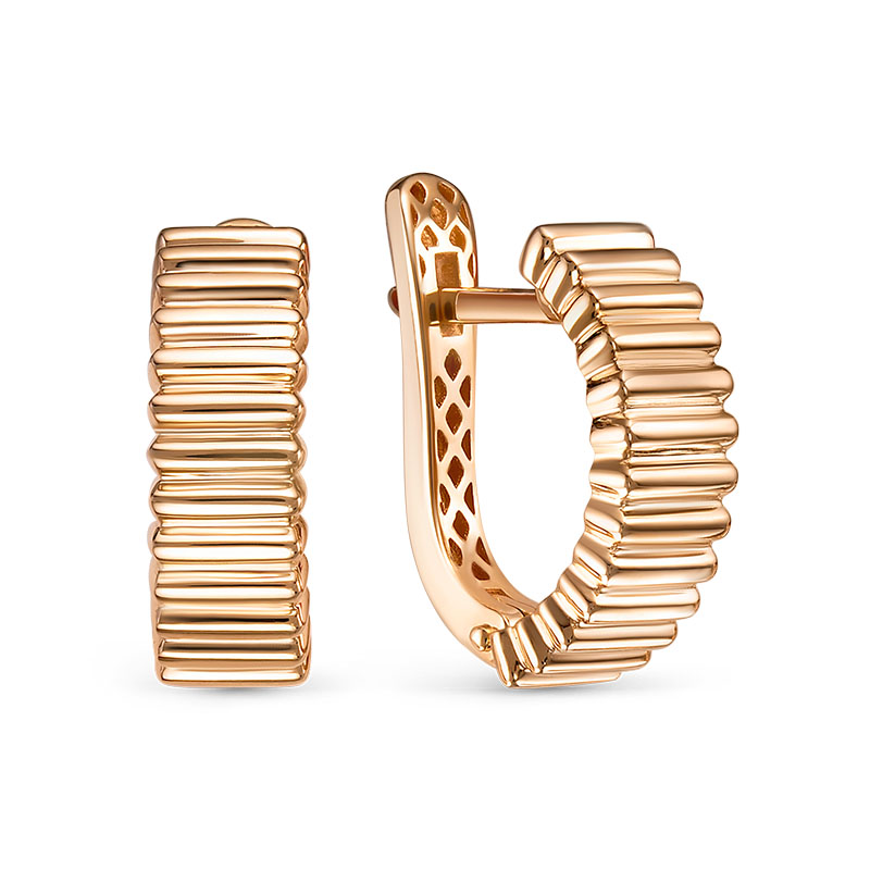 Ювелирное изделие - Серьги из красного золота в магазине Best-Gold 142591