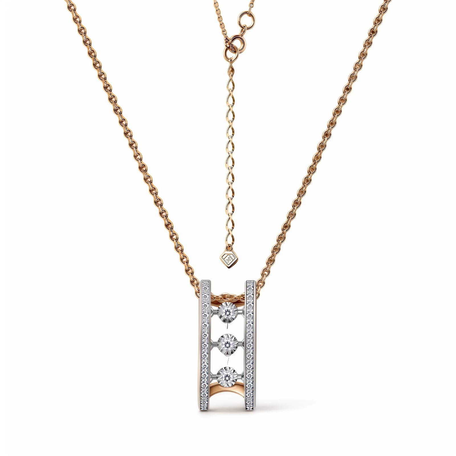 Ювелирное изделие - Колье из красного золота с бриллиантами в магазине Best-Gold 156098