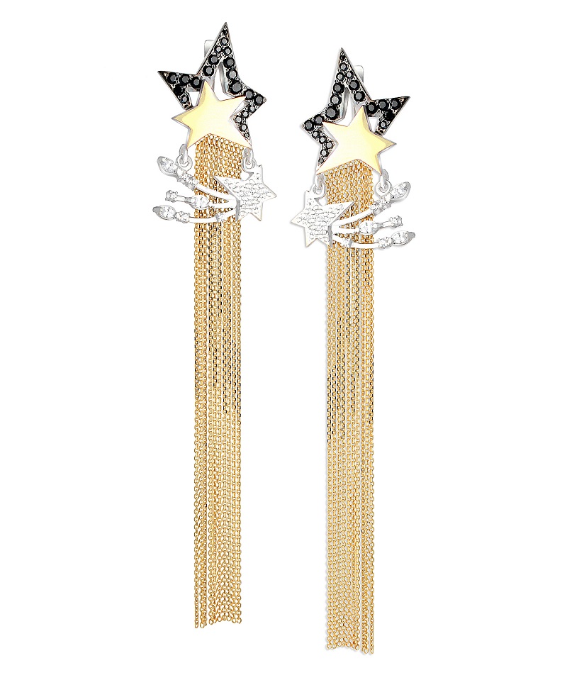 Ювелирное изделие - Серьги из серебра с фианитами в магазине Best-Gold 157007