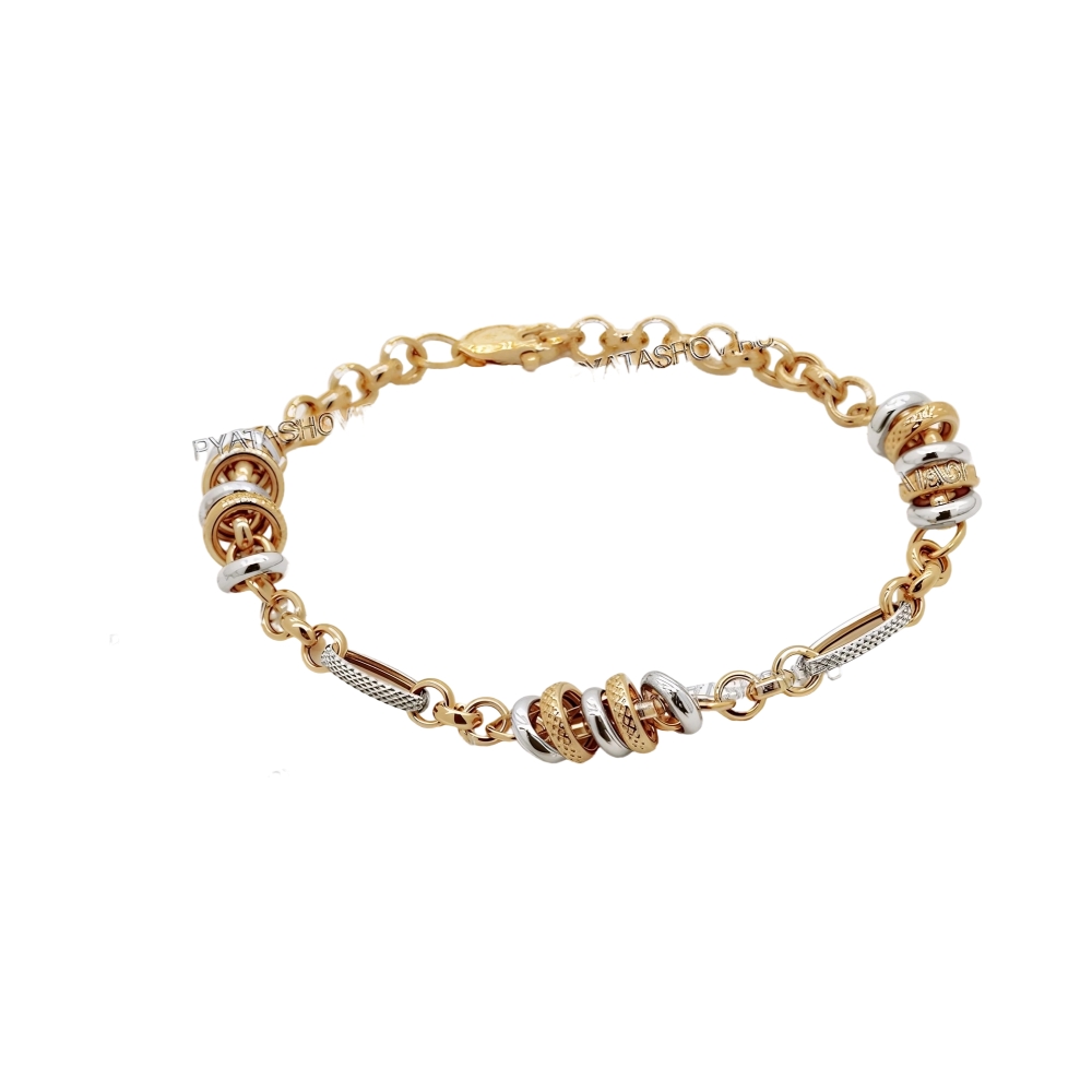 Ювелирное изделие - Браслет из комбинированного золота в магазине Best-Gold 082703