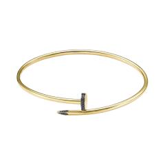 Ювелирное изделие - Браслет жесткий из желтого золота с фианитами в магазине Best-Gold 157807