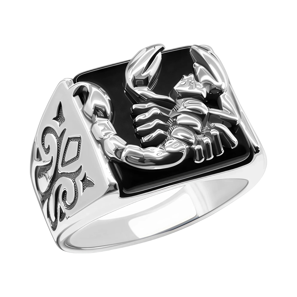 Ювелирное изделие - Кольцо из серебра с агатом в магазине Best-Gold 153361