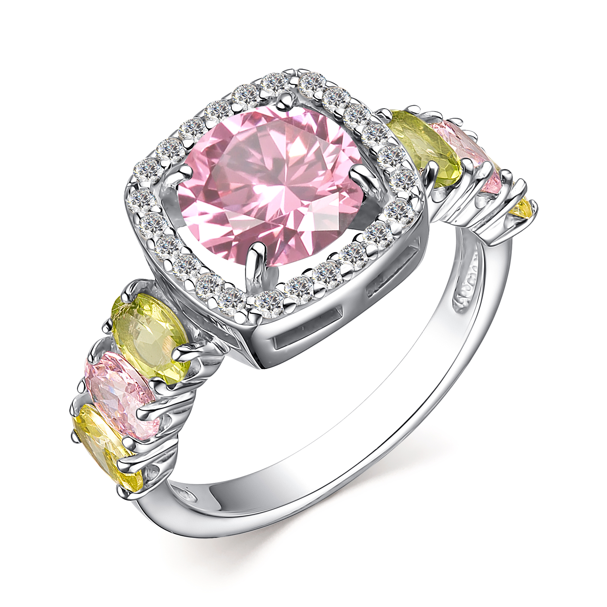 Ювелирное изделие - Кольцо из серебра с фианитами в магазине Best-Gold 125466