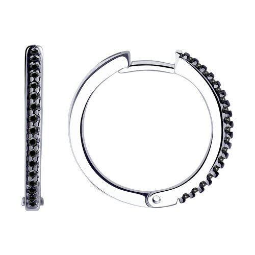 Ювелирное изделие - Серьги из серебра с фианитами в магазине Best-Gold 152792