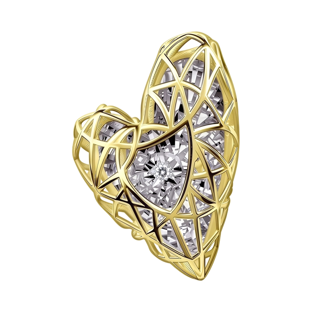 Ювелирное изделие - Подвеска из желтого золота с бриллиантом в магазине Best-Gold 157293