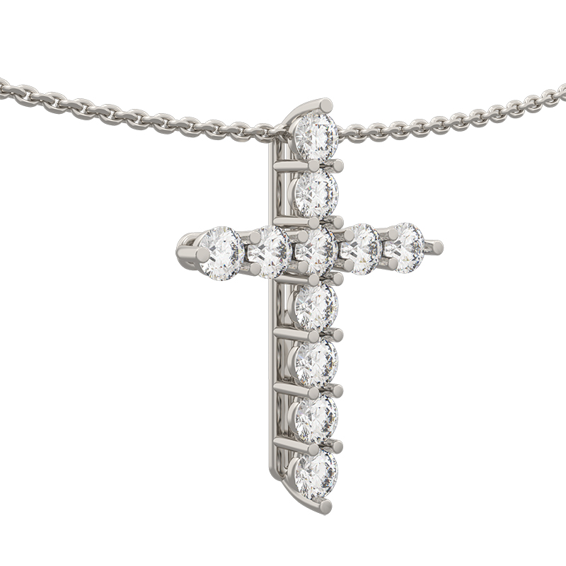 Ювелирное изделие - Колье из белого золота с бриллиантами в магазине Best-Gold 155476