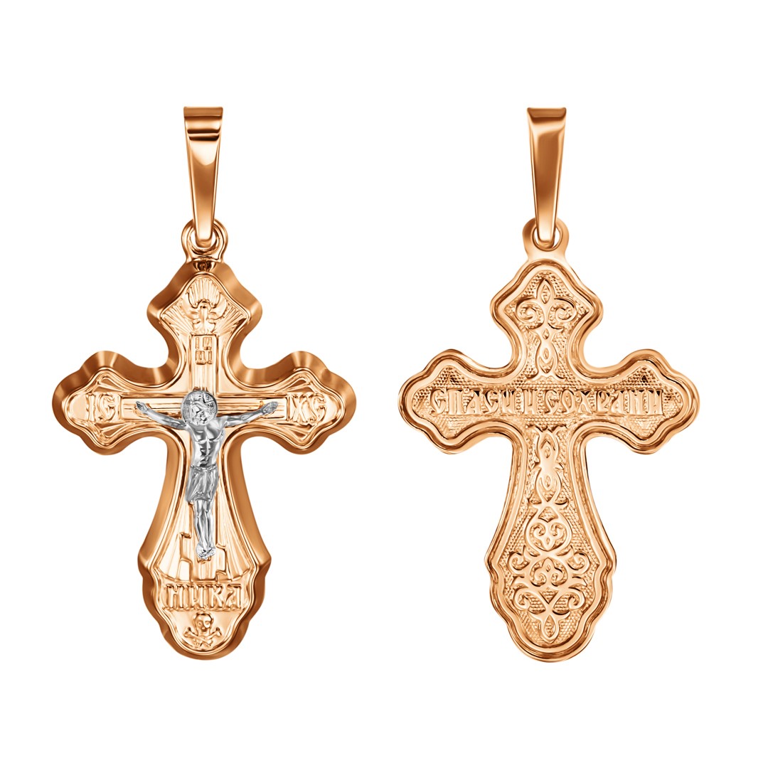 Крест из красного золота