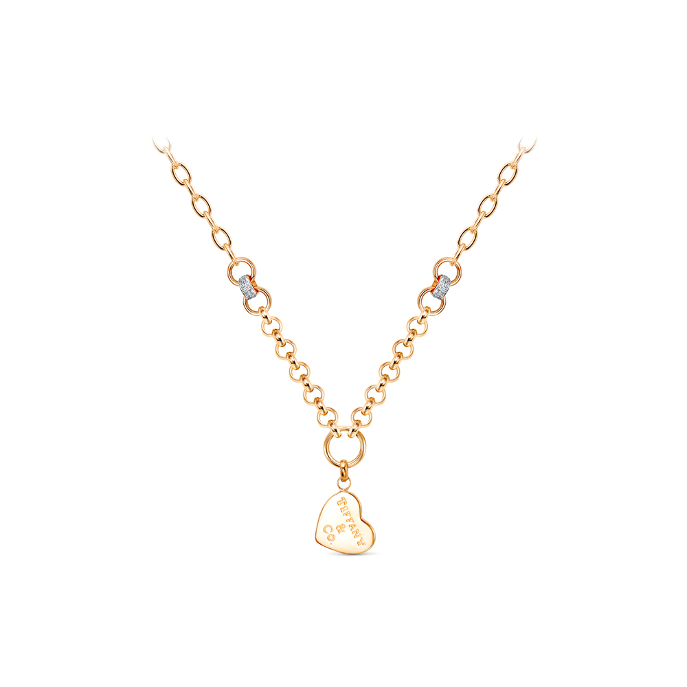 Ювелирное изделие - Колье из красного золота с фианитами в магазине Best-Gold 125989