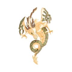 Ювелирное изделие - Подвеска из красного золота с фианитами в магазине Best-Gold 072754