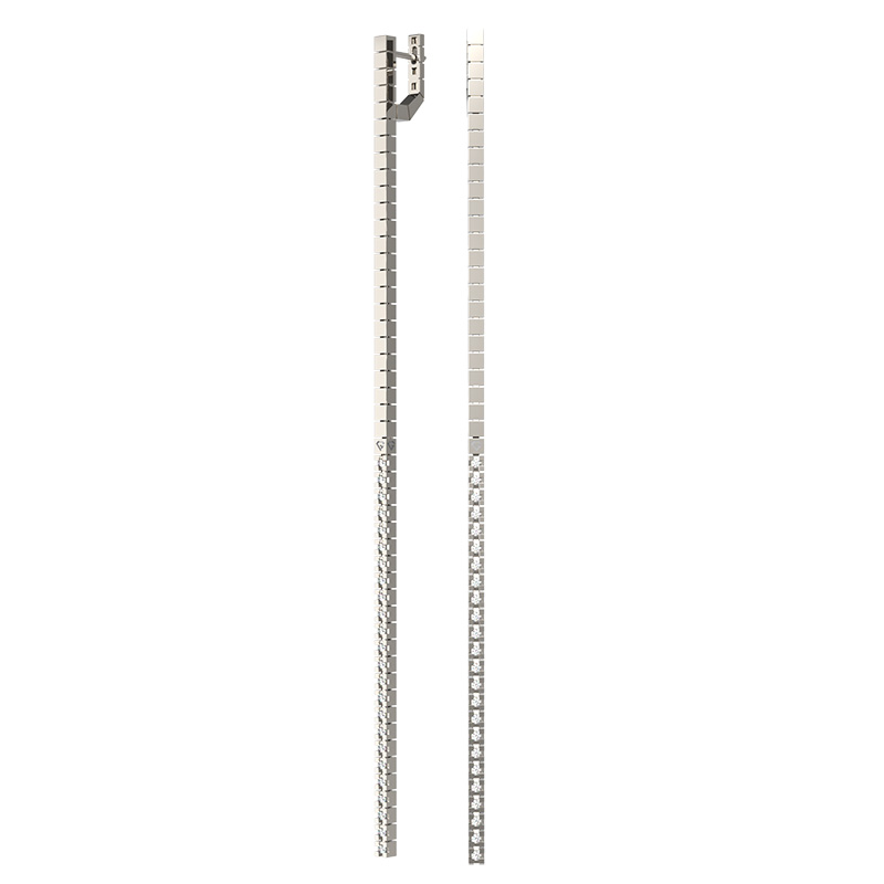 Серьги из белого золота с бриллиантами