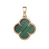 Подвеска из красного золота с малахитом